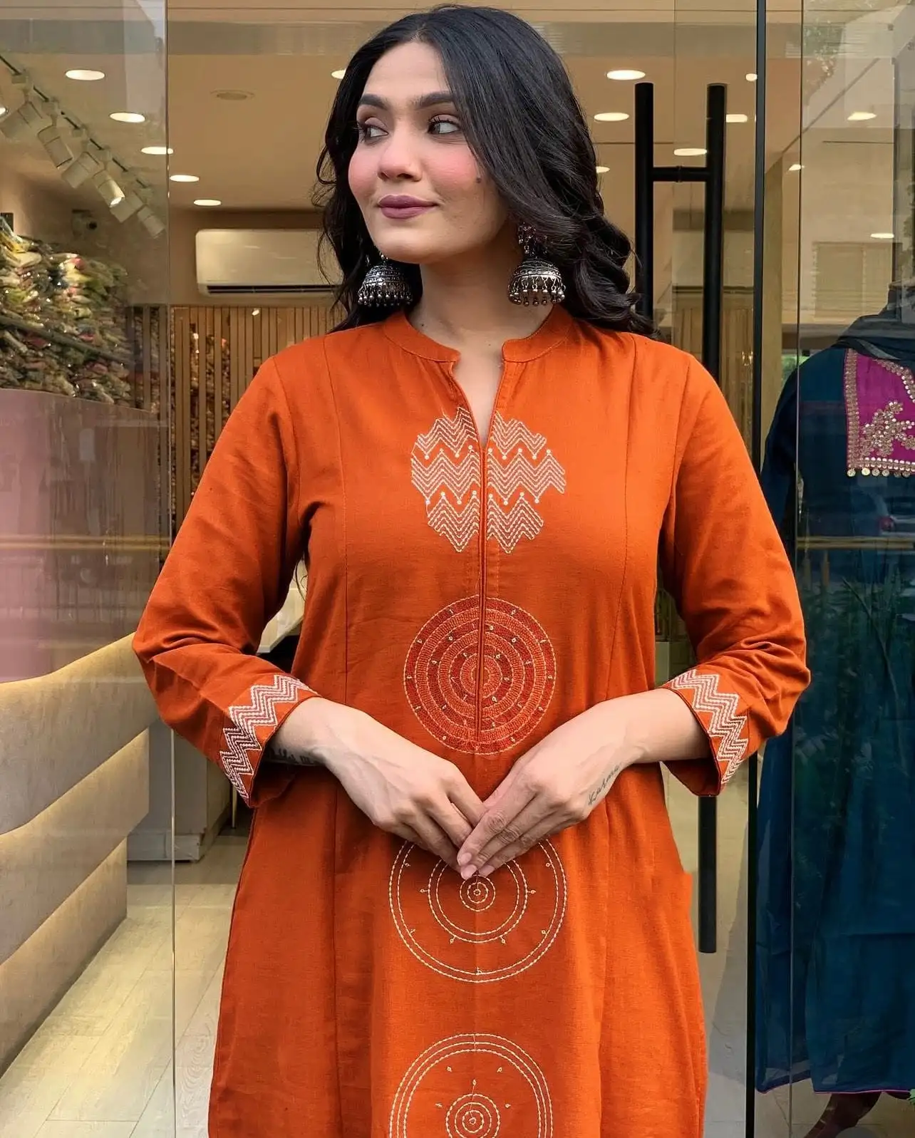 Elegant Straight Cut Salwar Suit With Beautiful Embroidery Design